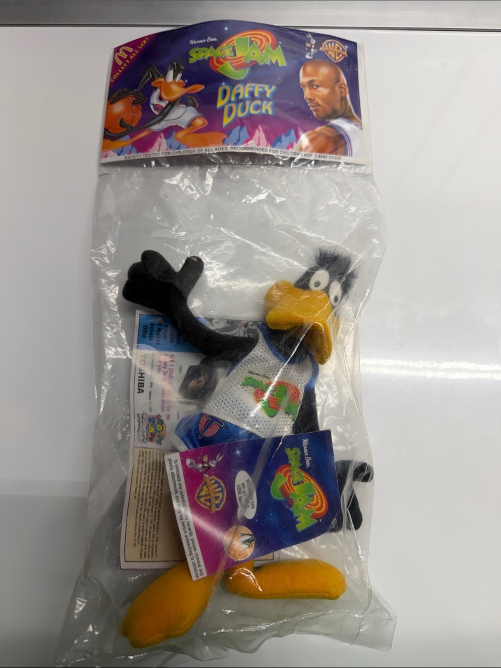 Warner Bros. Daffy Duck Plush - Black, Yellow & White